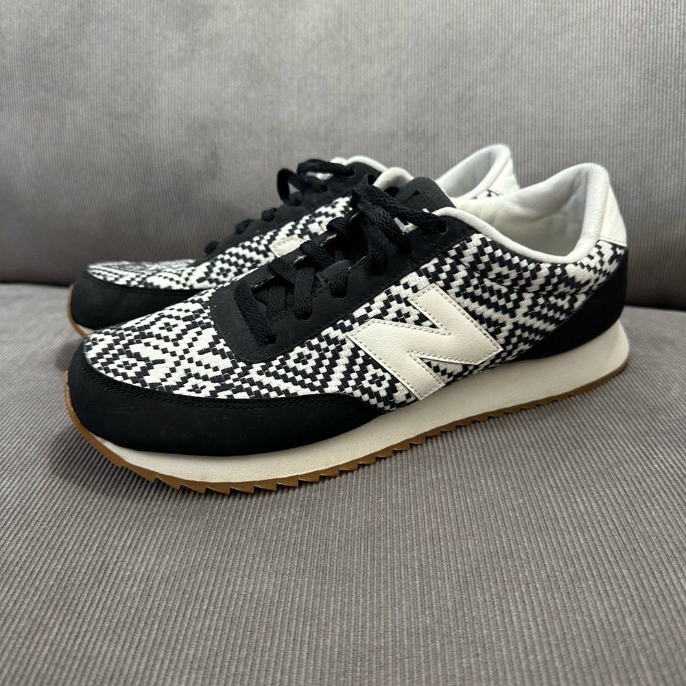 New Balance 501 Black and White Diamond Pattern Womens 10 B WZ501HSU